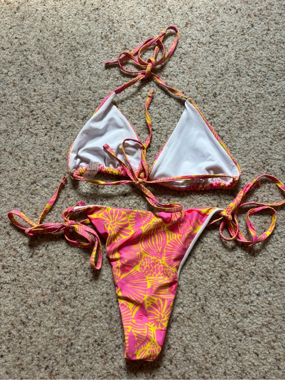 SHEIN pink yellow
